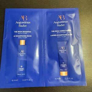 Augustinus Bader The Rich Shampoo & Conditioner Sample 10 ml .33 oz Each NEW
